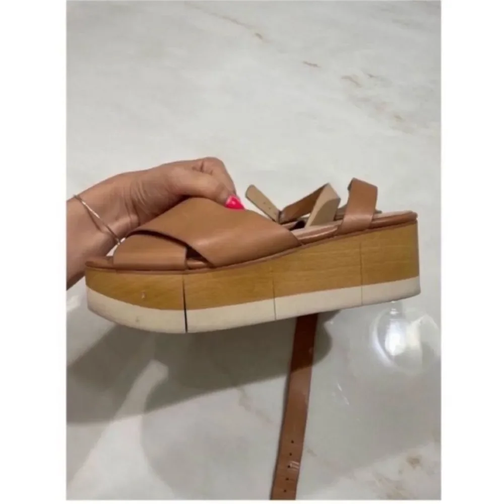 Veronica Beard Wynie Plaform Sandal Orig $295 Sz 8